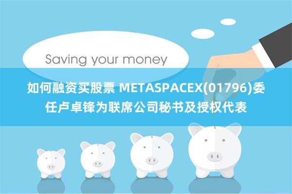 如何融资买股票 METASPACEX(01796)委任卢卓锋为联席公司秘书及授权代表