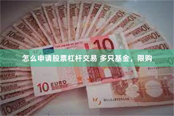 怎么申请股票杠杆交易 多只基金，限购